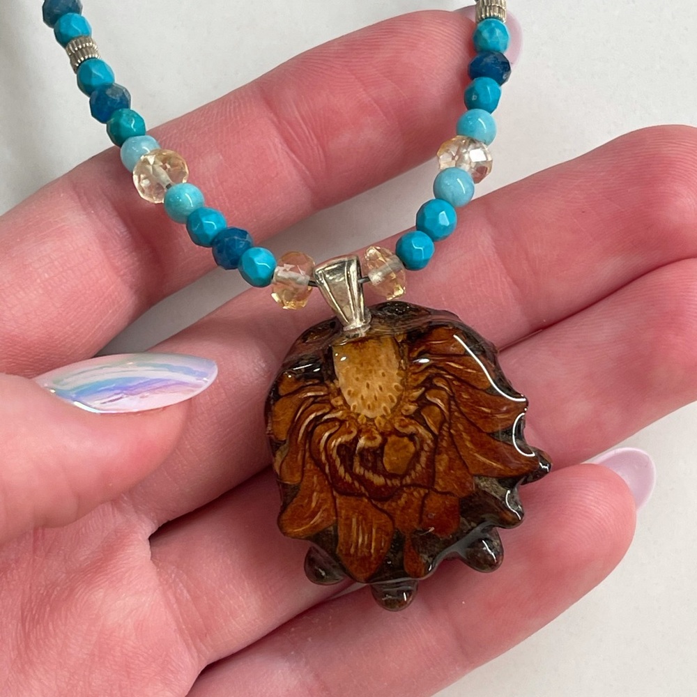 Third Eye Pinecone Opal & Turquoise - image 4